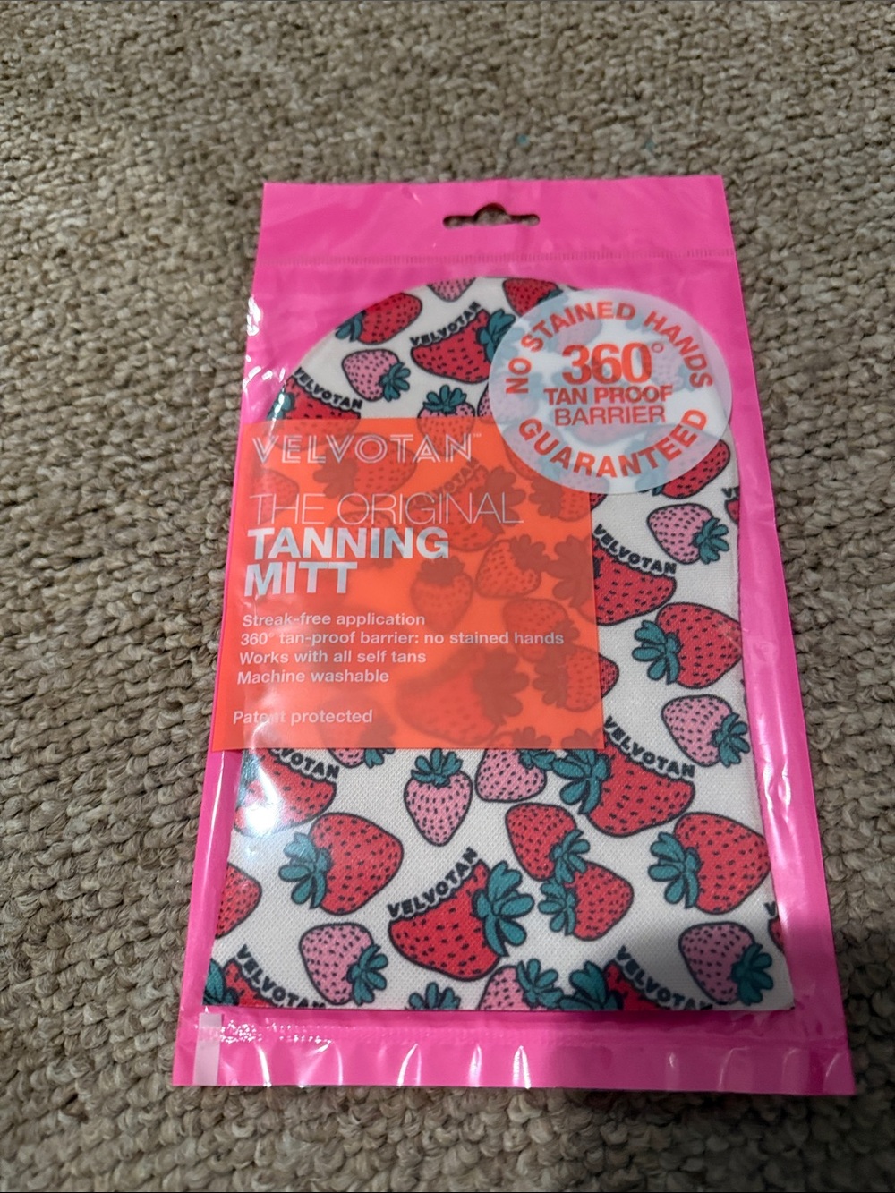 Pink Strawberry Tanning Mitt - The Original